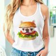 面白いtシャツ フレンチブルドッグ 犬 ハンバーガー メンズ グッズ かわいい おもしろ 面白い 服 ネタ 長袖tシャツ タンクトップ