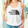 面白いパロディシャツ 夏のクールなデザインのための南の顔 タンクトップ