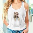 面白いペットフェレット ポケットの中のファニー フェレット タンクトップ