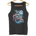 3ムーンヤモリ面白い爬虫類ヒョウトカゲヤモリアートノベルティ タンクトップ