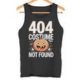 404 コスチューム未発見 ピクセルアート ハロウィンデザイン タンクトップ