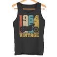 61 歳の誕生日バイカーギフトtシャツ-ヴィンテージ1964バイク タンクトップ