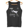 Airbus-A318 エアクラフト ホワイト タンクトップ