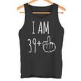 I Am 39 Plus 1 中指 40歳の誕生日 タンクトップ
