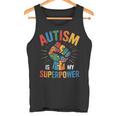Autism Is Myuperpower 自閉症啓発パズル プライド タンクトップ