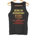 Being An Accountant Is Easy Accounting Cpaグラフィック タンクトップ