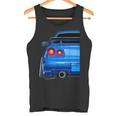 Blue Gt R 34 Jdm スカイラインスタンス カー ドリフトレーシング タンクトップ