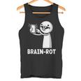 Brain Rot シャツ Word Of The Yeartickman Brainrot タンクトップ