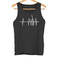 Contrabajo Heartbeat Doble Contrabajo Amante De Contrabajo Camiseta sin mangas