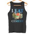 Cool I Eat セメント、建設猫、面白いユーモア、猫のミーム タンクトップ