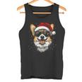 Corgi サンタハット 面白い かわいい 犬 ママ お父さん クリスマス タンクトップ