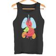 Cute Anatomy Internal Organs Body タンクトップ