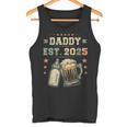 Daddy Est 2025 年のパパ 初めての父の日 新しい父親 若い父親 タンクトップ