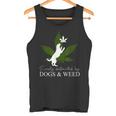 Dog And Weed ファニーマリファナtシャツ タンクトップ
