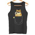 Doge コインロゴシャツ フェイクポケットシャツ Dogecoin To The Moon タンクトップ