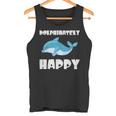 Dolphinately Happy ドルフィンズ イルカ 哺乳類 海 Dolphin ドルフィン タンクトップ