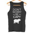 Don't Worry Be Capy カピバラ 心配しないで カピー カピバラ齧歯類愛好家 タンクトップ