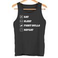 Eatleep Fight Bulls Repeat Bullsシリーズ ロデオクラウン タンクトップ