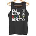 Eatleepolve Repeat キューブゲーム ルービックtシャツ タンクトップ