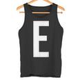 E字アルファベット モノグラム イニシャル タンクトップ