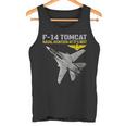 F-14 Tomcatが動作しています。最高の海軍航空。 タンクトップ