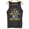 Feliz Es El Cumpleaños Número 18 De Mi Hermano 2007 18 Años Camiseta sin mangas