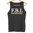 メンズ Fbi Female Body Inspector Meme Novelty Apparel タンクトップ