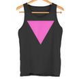 Gay Pride Upside Down Pink Triangle タンクトップ