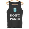 Golang Gopher プログラミング ユーモア Don't Panic Coding Developer タンクトップ