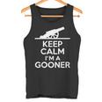Gooner フットボールファン Keep Calm Gooner アーセナルギフト タンクトップ