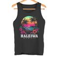 Haleiwa ハワイ ハワイアン ハイビスカス 花 サーファー お土産 タンクトップ