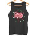 Happy Holiday And Merry Christmas Quote Festive Greetings タンクトップ