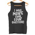 I Have More Four Questions 面白い ハッピー過越祭 キッズ タンクトップ