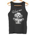 Hug Me トイプードル アートデザイン 可愛い おしゃれ 犬 動物 タンクトップ