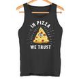 In Pizza We Trust Alleeing Eye Illuminati Faith タンクトップ