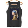 Johannesermeer アーティスト向け 真珠のイヤリングを持つ少女 タンクトップ