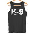 K9 ジャーマンシェパード ロゴデザイン K-9 退役軍人の日 タンクトップ