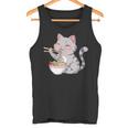 Kawaii Ramen Cat Neko Cute Anime Noodle Lover タンクトップ