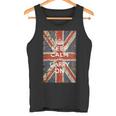 Keep Calm And Carry On Uk Flag タンクトップ
