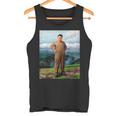 Kim Jong Il Kim Jong Un Humour North Korea タンクトップ