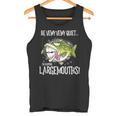 Largemouth Hunter 面白いビッグバス釣りユーモア タンクトップ