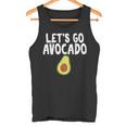 Let's Go アボカドユーモアジョーク ユニセックス アボカド中毒者 タンクトップ