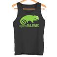 Linux Opensuse ラバーtシャツ タグライン&ロゴ オープンソースos タンクトップ