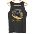 Lord Of The Treats 御馳走の主-クリスマスのための面白い黒いパグ犬 タンクトップ