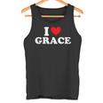 I Love Grace I Heart Grace ファーストネーム グレース ジョーク 面白い タンクトップ