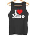 I Love Heart Miso 発酵大豆ペースト ミソスープ タンクトップ