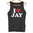 I Love Jay I Heart Jay レッドハート タンクトップ