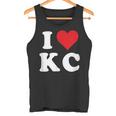 I Love Kc Initials I Heart KC First Last Name K C タンクトップ