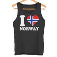 I Love Norwegian Pride ノルウェーのルーツ ノルウェー国旗 タンクトップ