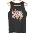 Love Peace Happiness 60年代70年代ヒッピーフラワーパワー タンクトップ
